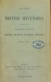 Cover of: Guide to the British Mycetozoa exhibited in the Department of Botany