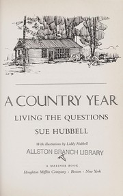Cover of: A country year by Sue Hubbell