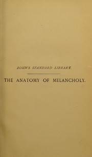 Cover of: The anatomy of melancholy
