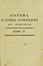 Cover of: Sistema de cirugia by Bell, Benjamin
