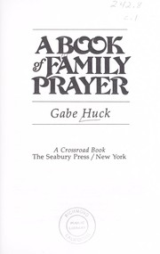 Cover of: A book of family prayer