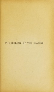 Cover of: The biology of the seasons