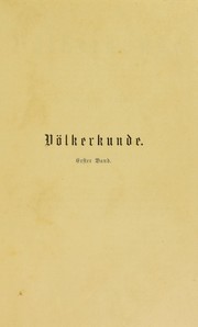 Cover of: V©œlkerkunde by Friedrich Ratzel