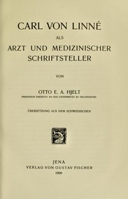 Cover of: Carl von Linn©♭ als Arzt und medizinischer Schriftsteller