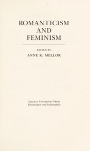 Cover of: Romanticism and feminism