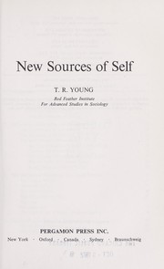 Cover of: New Sources of Self by 