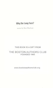 Cover of: Why the long face?: stories