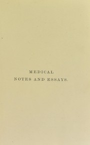 Cover of: Medical notes and essays