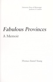 Cover of: Fabulous provinces : a memoir by 