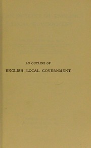 Cover of: An outline of English local government