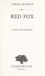 Cover of: Red fox by Gerald Seymour, Gerald Seymour