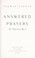 Cover of: Answered prayers : the unfinished novel