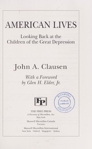 Cover of: American lives by John A. Clausen