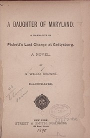 Cover of: A daughter of Maryland by George Waldo Browne, George Waldo Browne