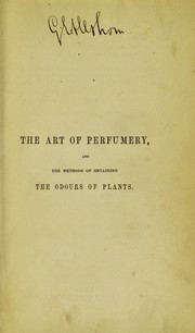 Cover of: The art of perfumery