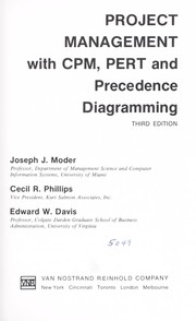 Cover of: Project management with CPM, PERT, and precedence diagramming