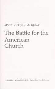 Cover of: The battle for the American church