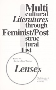 Cover of: Multicultural literatures through feminist/poststructuralist lenses