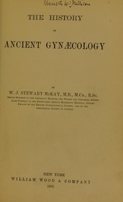 Cover of: The history of ancient gyn©Œcology