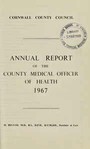 Cover of: [Report 1967]