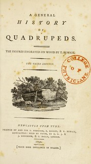 A general history of quadrupeds by Ralph Beilby
