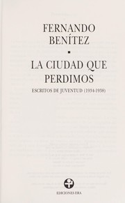 Cover of: La ciudad que perdimos by 