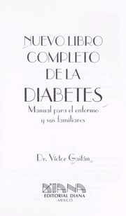 Cover of: Nuevo libro completo de la diabetes by Víctor Gaitán
