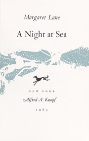 Cover of: A night at sea.