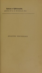 Cover of: Analytic psychology by Stout, George Frederick