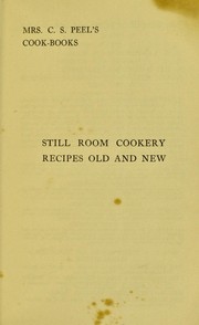 Cover of: Still room cookery: recipes old and new
