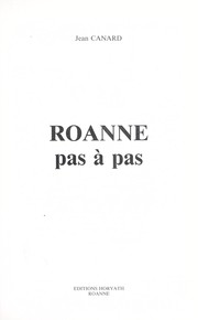 Cover of: Roanne pas à pas