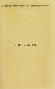 Cover of: The Veddas