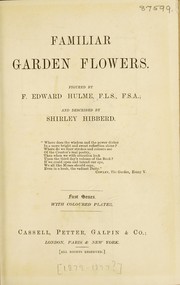 Cover of: Familiar garden flowers | Shirley Hibberd