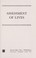 Cover of: Assessment of lives [personality evaluation in a bureaucratic society