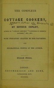 Cover of: The complete cottage cookery