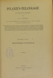 Cover of: Pflanzen-teratologie systematisch geordnet by O. Penzig