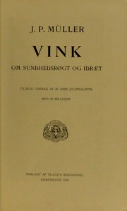 Cover of: Vink om sundhedsrøgt og idræt