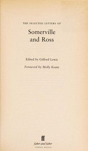 Cover of: The selected letters of Somerville and Ross by E. OE. Somerville