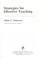 Cover of: Strategies for effective teaching