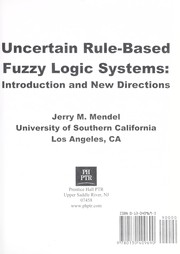Cover of: Uncertain rule-based fuzzy logic systems: introduction and new directions