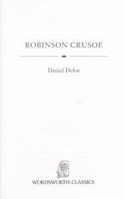 Cover of: Robinson Crusoe by Daniel Defoe