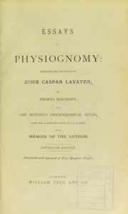 Cover of: Essays on physiognomy