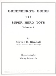 Cover of: Greenberg's guide to Super Hero toys