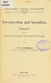 Cover of: Nervensystem und Insolation, Entwurf einer klinischen Pathologie der kalorischen Erkrankungen