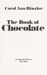 Cover of: The book of chocolate by Carol Ann Rinzler