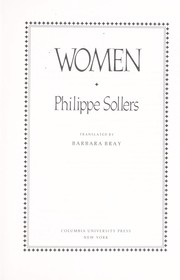 Cover of: Women by Philippe Sollers