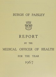 Cover of: [Report 1967] by Paisley (Scotland). Burgh Council