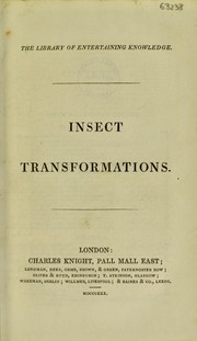 Cover of: Insect transformations