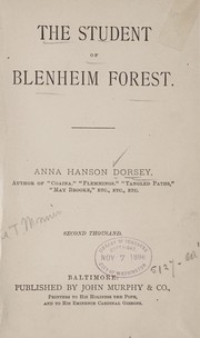 Cover of: The student of Blenheim forest