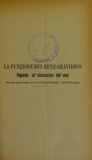La funzione del rene gravidico by Ugo Passigli